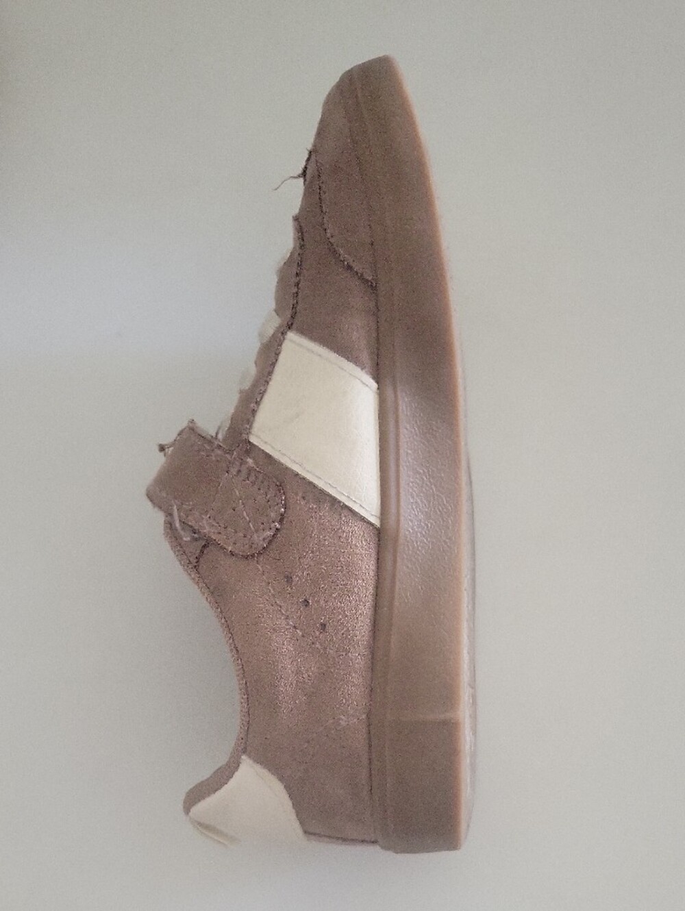 H&M Mauve Pink Suede Kids Sneakers with White Accents - Picture 5 of 8